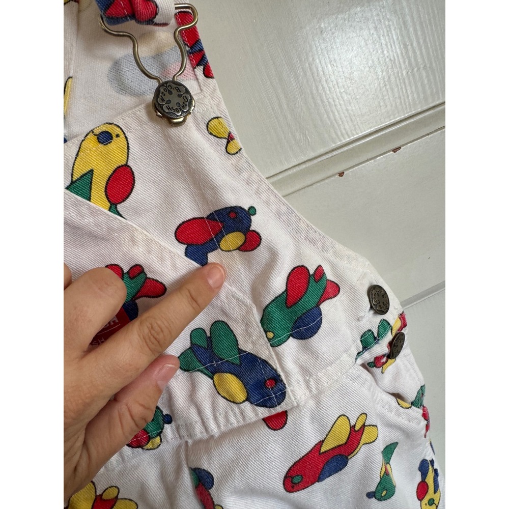 Vintage Oshkosh B'gosh colorful airplane overalls - Picture 5 of 11
